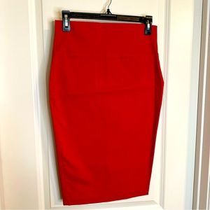 Windsor Red Pencil Skirt
